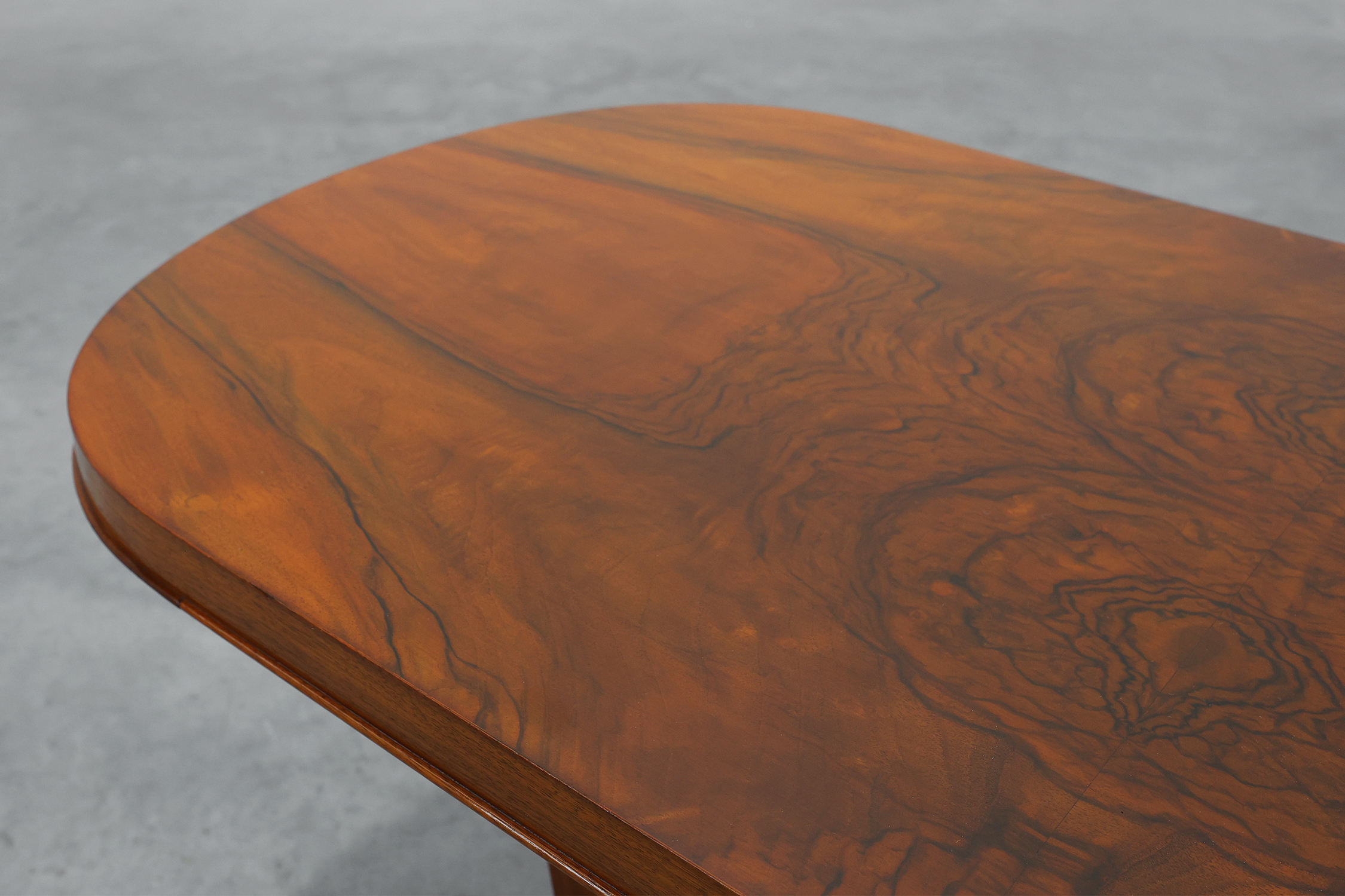 Art Deco Walnut Veneer Coffee Table, Belgium, circa 1920thumbnail